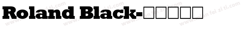 Roland Black字体转换
